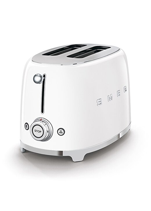 SMEG 50'S Style Retro TSF01WHEU Beyaz 2X Ekmek Kızartma Makinesi 2