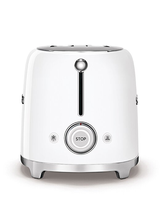 SMEG 50'S Style Retro TSF01WHEU Beyaz 2X Ekmek Kızartma Makinesi 3
