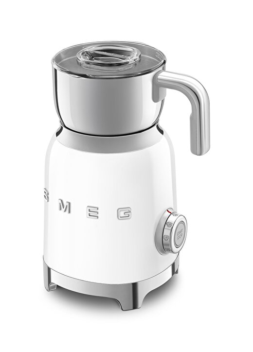 SMEG 50'S Style Retro MFF01WHEU Beyaz Süt Köpürtme Makinesi 3