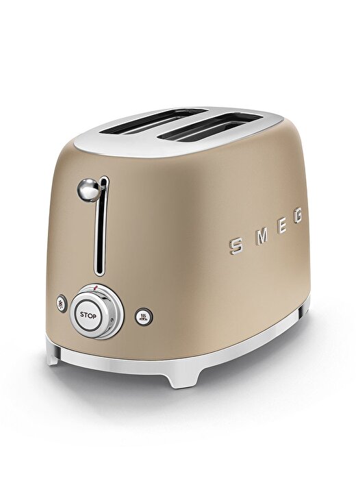SMEG 50'S Style Retro TSF01CHMEU Mat Gold Ekmek Kızartma Makinesi 2