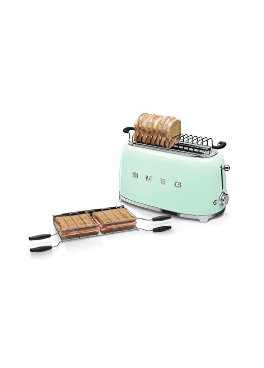 SMEG 50'S Style Retro TSF02PGEU Pastel Yeşil 4X Ekmek Kızartma Makinesi 2