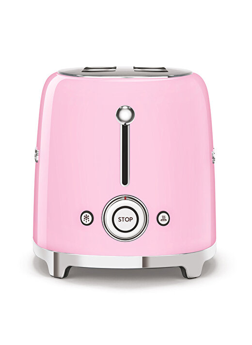 SMEG 50'S Style Retro TSF01PKEU Pembe 2x Ekmek Kızartma Makinesi 3