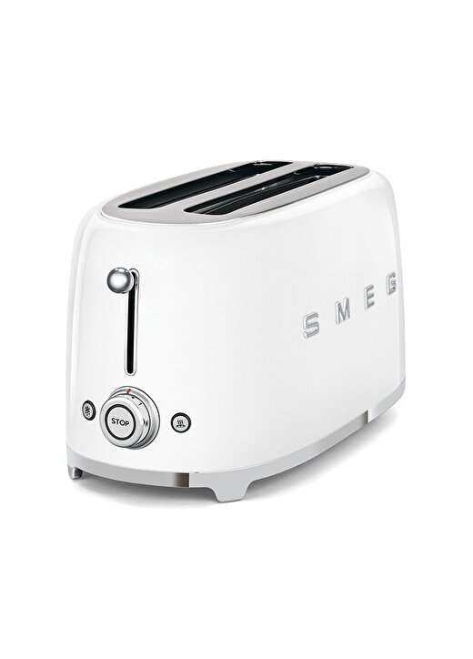 SMEG 50'S Style Retro TSF02WHEU Beyaz 4X Ekmek Kızartma Makinesi 2