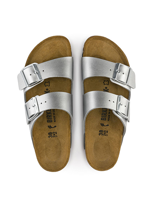 Birkenstock ARIZONA BF Gümüş Kadın Birko-Flor Terlik  3