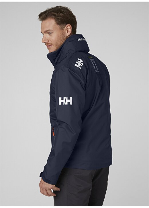 Helly Hansen Crew Hooded Jacket Uzun Kollu Normal Kalıp Lacivert Erkek Sweatshirt 2