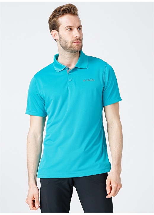 Columbia AO0126 Polo Yaka Turkuaz Mavisi T-Shirt 3