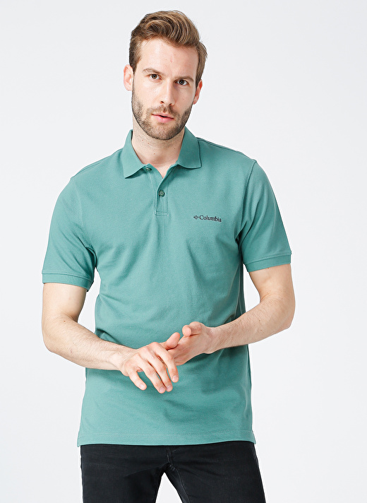 Columbia Yeşil Erkek Polo T-Shirt CS0214 M CASCADE RANGE SOLID POLO I   3