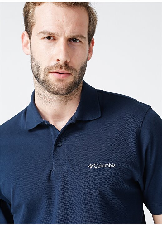 Columbia Düz Mavi Erkek Polo T-Shirt CS0214 M CASCADE RANGE SOLID POLO I 3