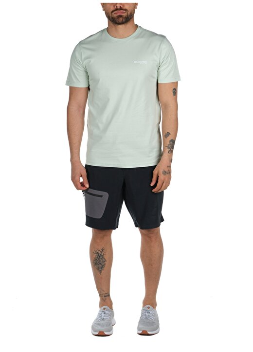 Columbia Yeşil Erkek O Yaka Baskılı T-Shirt CS0006 PFG ELEMENTS MARLIN SS TEE 1