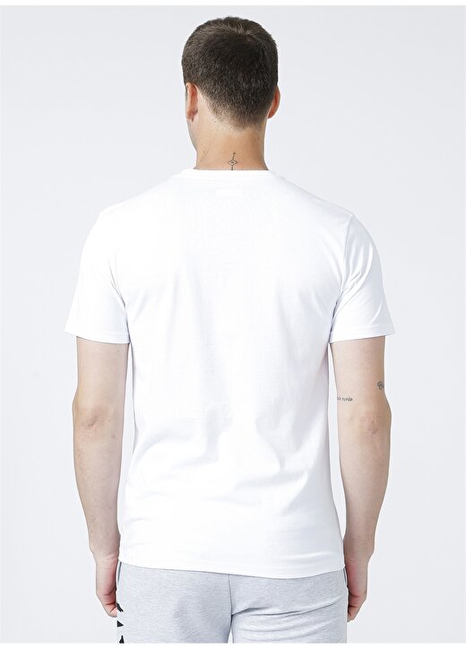 Columbia O Yaka Baskılı Beyaz Erkek T-Shirt CS0207 V-YAKA BASIC TEE 3