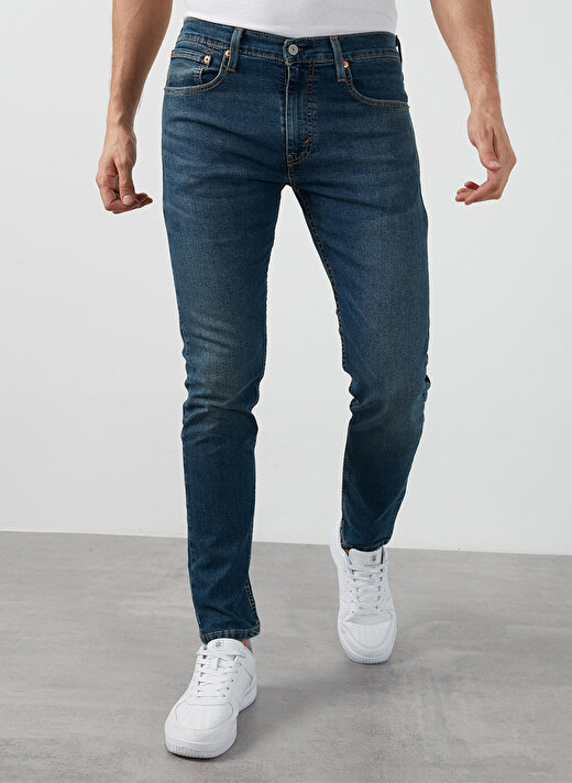 Levis 512™ Mavi Erkek Orta Bel Dar Taşlamalı Denim Pantolon  SLIM TAPER KIVRY COVE LOCAL 3