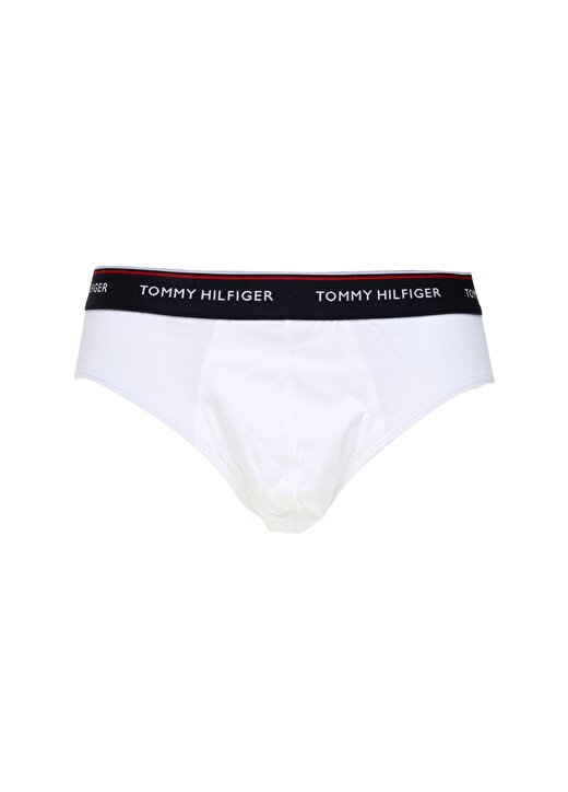 Tommy Hilfiger 3'Lü Logo Detaylı Beyaz Erkek Slip 3