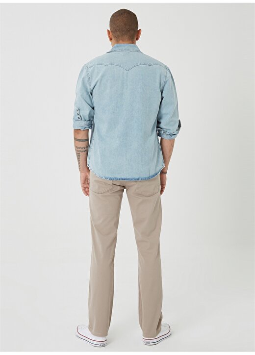 Wrangler Normal Bel Straight Açık Mavi Erkek Chino Pantolon 3