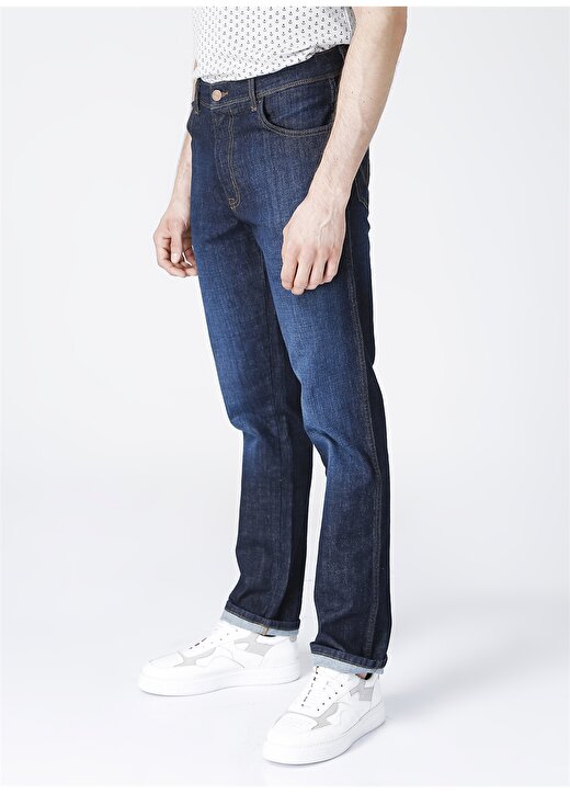 Wrangler Texas Erkek Normal Bel Slim Fit Denim Pantolon W12SAO990 3