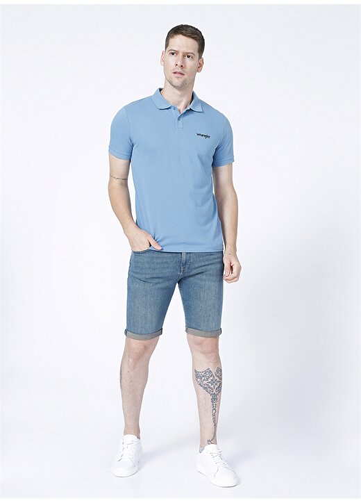 Wrangler Mavi Erkek Polo T-Shirt W211836400_Polo T-Shirt 2