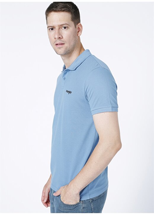 Wrangler Mavi Erkek Polo T-Shirt W211836400_Polo T-Shirt 3