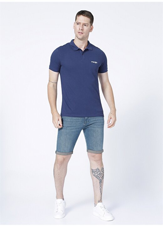 Wrangler Lacivert Erkek Polo T-Shirt W211836410_Polo T-Shirt 2