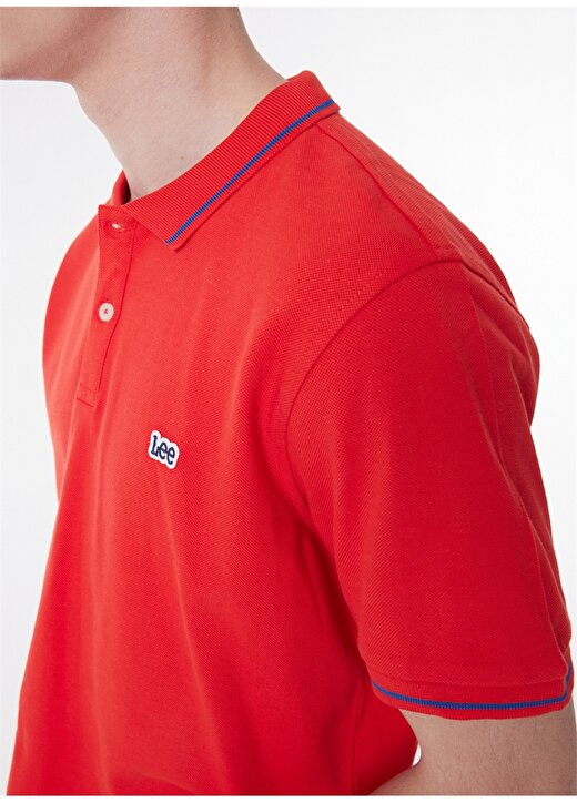 Lee Kırmızı Erkek Polo T-Shirt L61ARLQM_Polo T-Shirt 4