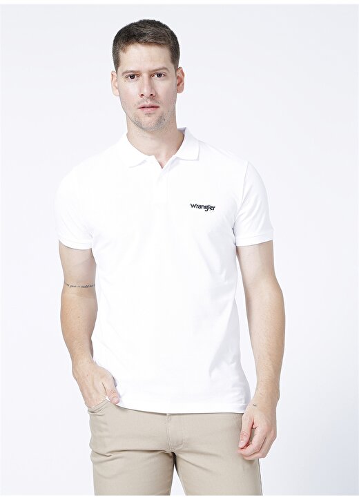 Wrangler Beyaz Erkek Polo T-Shirt W211836100_Polo T-Shirt 1