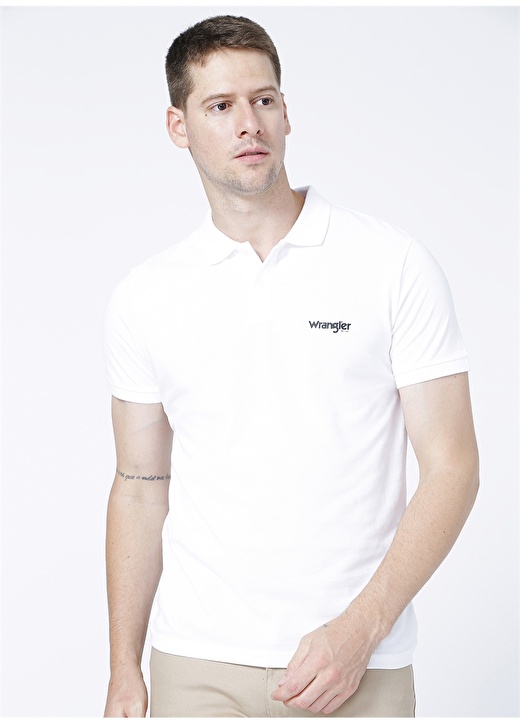 Wrangler Beyaz Erkek Polo T-Shirt W211836100_Polo T-Shirt 2