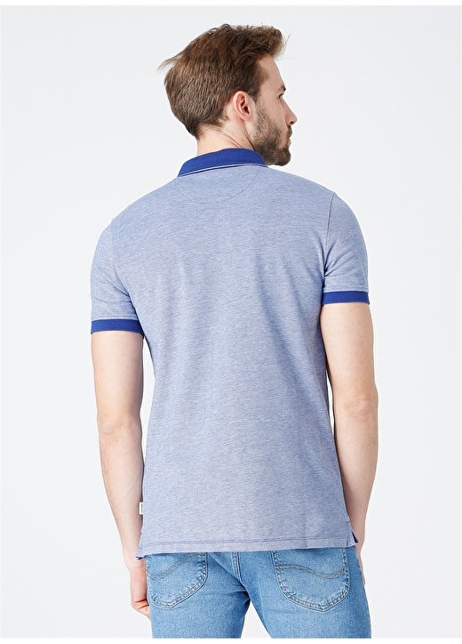 Wrangler Mavi Erkek Polo T-Shirt W7AFKHX1F_Polo T-Shirt 4