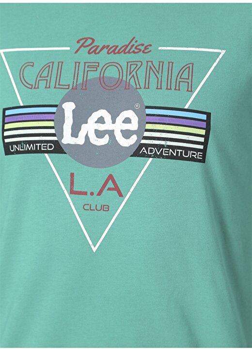 Lee L211913300 Mint Logo Baskılı Erkek T-Shirt 4