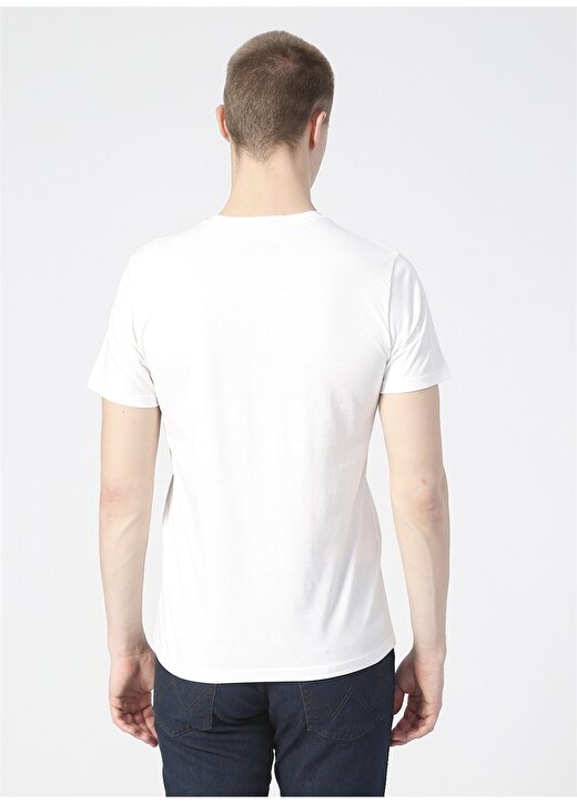 Lee O Yaka Açık Beyaz Erkek T-Shirt L211918102_Logo T-Shirt 4