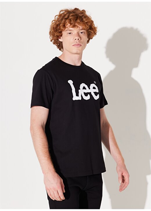Lee L65QAI01_Logo Siyah Erkek T-Shirt 3