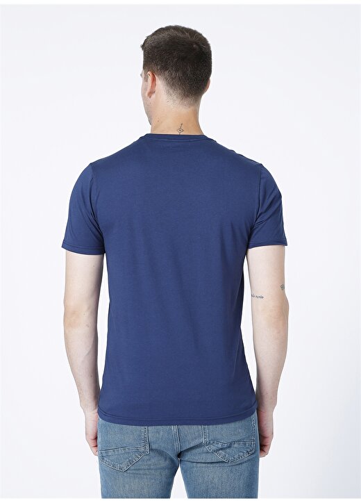 Wrangler O Yaka Lacivert Erkek T-Shirt 4