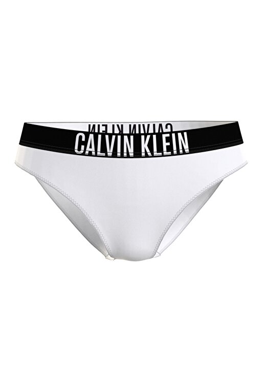 Calvin Klein Baskılı Beyaz Kadın Bikinialt 1