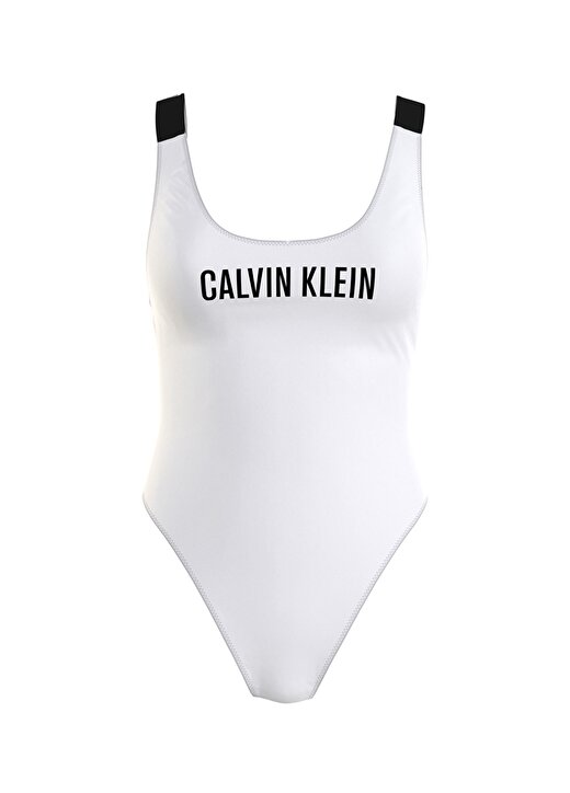 Calvin Klein Askılı Beyaz Kadın Mayo 1