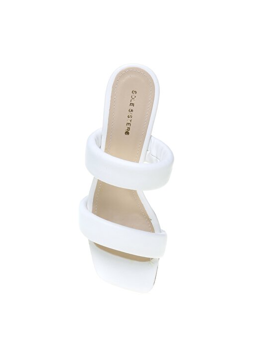 Sole Sisters Beyaz Topuklu Ayakkabı 4