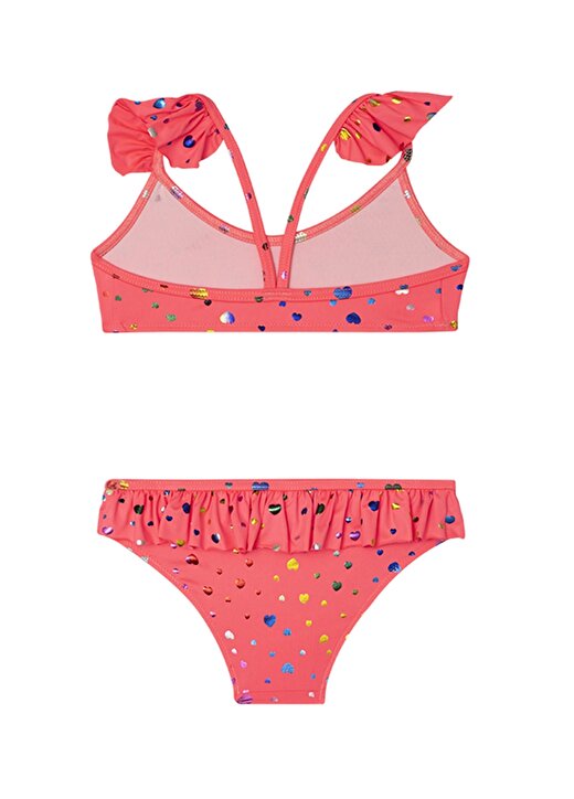 Slipstop Çok Renkli Kız Çocuk O Yaka Askılı Baskılı Bikini Takım SM21110165 Betty Bikini 2
