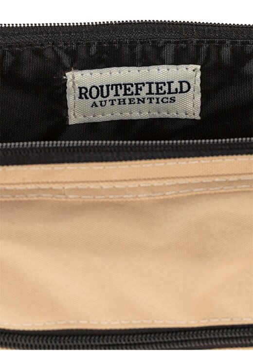 Routefield Logo Baskılı Krem Erkek Bel Çantası 4