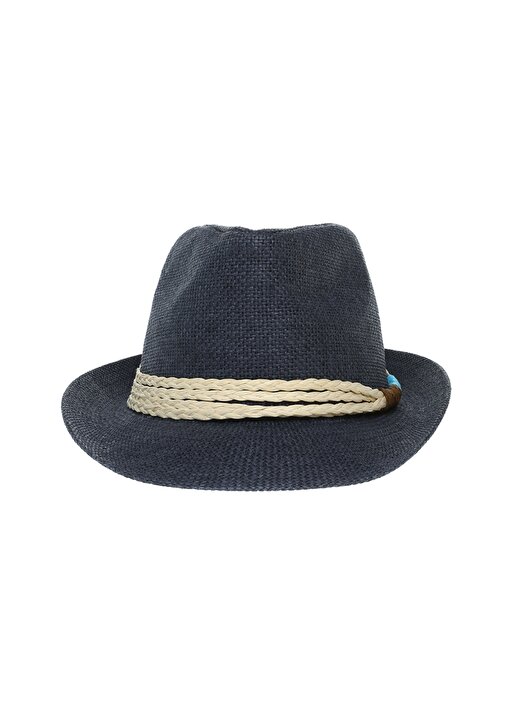 Fonem Örgü İp Detaylı Mavi Erkek Şapka 1