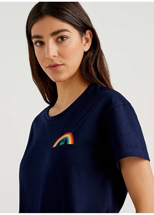 Benetton 312113BL0E19E9 Kadın T-Shirt 2