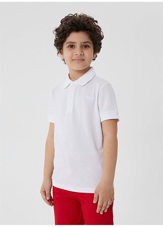 Lee Cooper Pike Beyaz Erkek Çocuk Polo T-Shirt 212 LCB 242004 TWINS BEYAZ 3