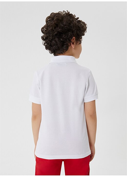 Lee Cooper Pike Beyaz Erkek Çocuk Polo T-Shirt 212 LCB 242004 TWINS BEYAZ 4