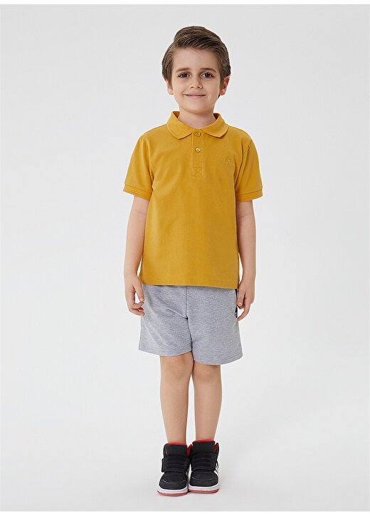 Lee Cooper Pike Hardal Erkek Çocuk Polo T-Shirt 212 LCB 242004 TWINS HARDAL 1
