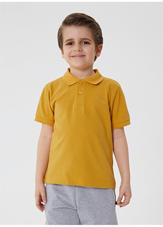 Lee Cooper Pike Hardal Erkek Çocuk Polo T-Shirt 212 LCB 242004 TWINS HARDAL 2