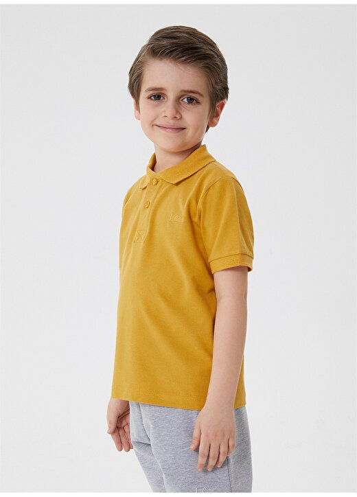 Lee Cooper Pike Hardal Erkek Çocuk Polo T-Shirt 212 LCB 242004 TWINS HARDAL 3