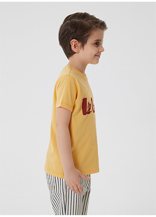 Lee Cooper Bisiklet Yaka Baskılı Sarı Erkek Çocuk T-Shirt 3