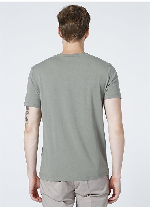 Fabrika Haki Erkek Basic Modal T-Shirt ROMEOY 4