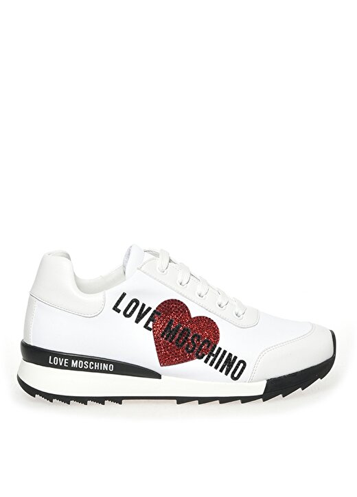 Love Moschino Beyaz Kadın Yüksek Taban Sneaker JA15032G1CIOV100 1