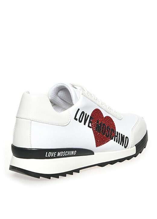 Love Moschino Beyaz Kadın Yüksek Taban Sneaker JA15032G1CIOV100 2
