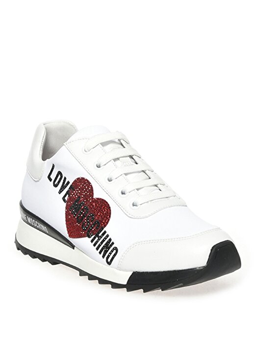 Love Moschino Beyaz Kadın Yüksek Taban Sneaker JA15032G1CIOV100 3