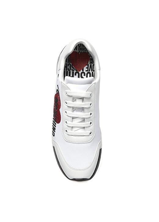 Love Moschino Beyaz Kadın Yüksek Taban Sneaker JA15032G1CIOV100 4