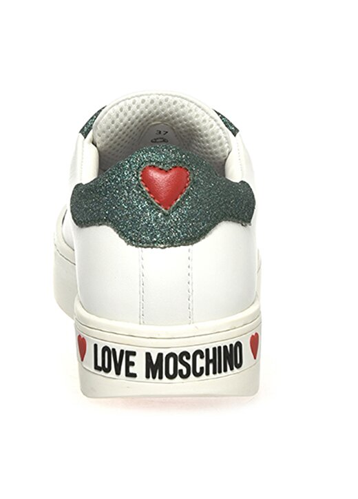 Love Moschino Yüksek Taban Beyaz Kadın Sneaker 3