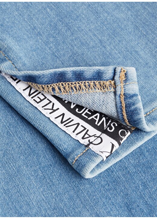 Calvin Klein Jeans Orta Bel Dar Paça Skinny Fit Düz Mavi Kadın Denim Pantolon J20J2154011AA 2