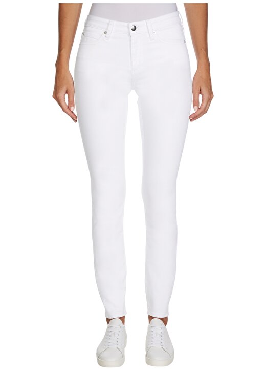 Calvin Klein Jeans Orta Bel Dar Paça Skinny Fit Düz Kadın Denim Pantolon J20J2138581CD 1